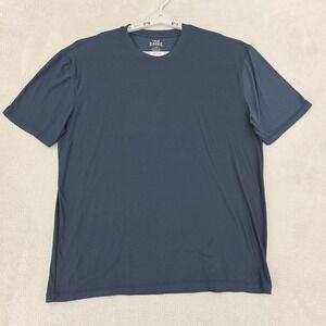 True Classic Shirt Mens XL Blue Performance Stretch Crewneck Athletic Tee Golf